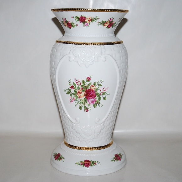 ROYAL ALBERT OLD COUNTRY ROSE 14" X-LARGE VASE NEW - Picture 3 of 5